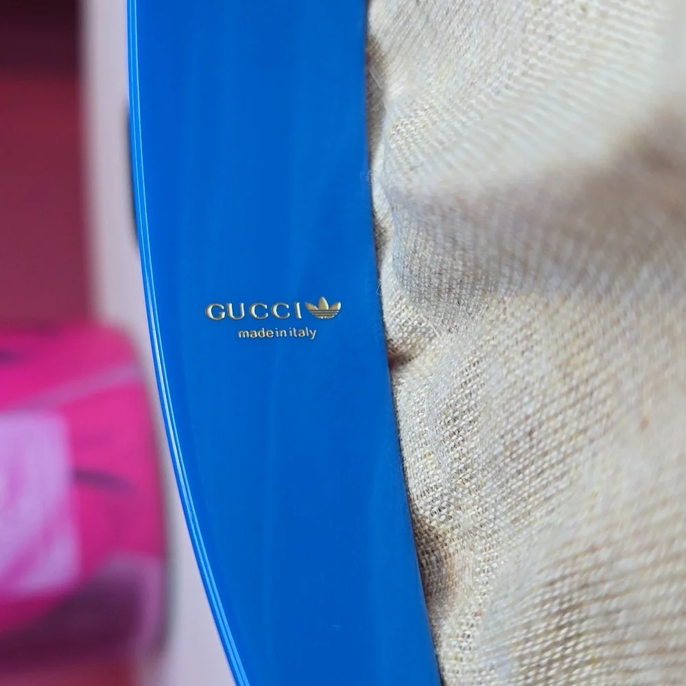 NWOT Gucci & Adidas Collab Crystal Monogram Headband! - Picture 4 of 12